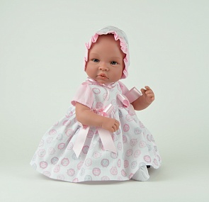 Кукла Лео в розовом платьице, 50 см. (Asi, 182940)